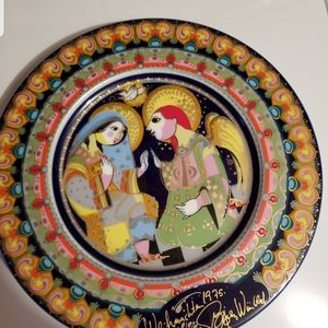 Bjorn wiinblad Christmas plates, porcelain (Rosenthal)